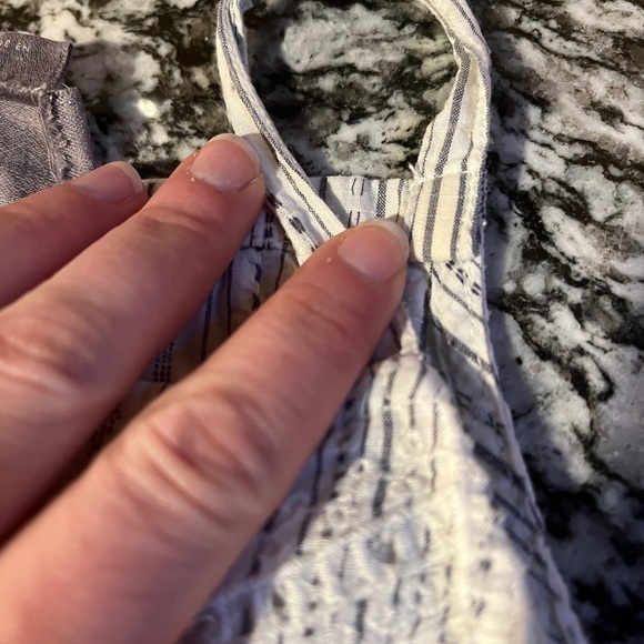 VanessaVirginia Lined Keyhole Back Eyelet Embroidered Tank Top - Picture 6 of 9